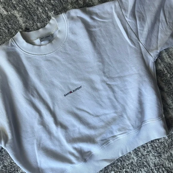 Saint Laurent White Sweatshirt - Picture 3 of 4
